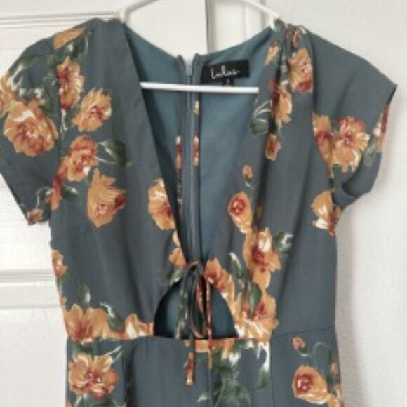 Lulus Sage Floral Print Midi Dress - Picture 4 of 6